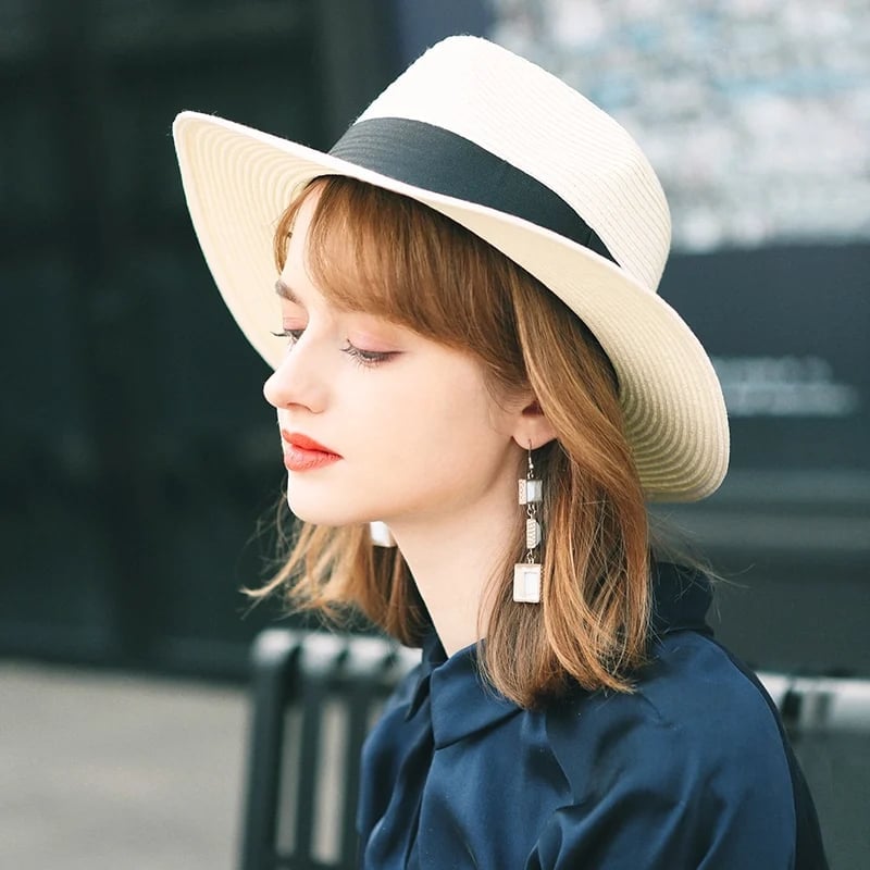 【56-58cm】Sombreros Panamá de verano 2025 para hombres y mujeres, adecuados para negocios, fiestas, viajes, playas y otras ocasiones_4056890