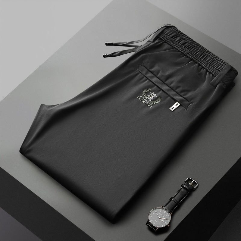 【40-115kg】Nuevos pantalones elásticos de seda helada para primavera y verano 2025._4056891