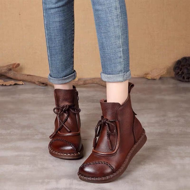✨ Stylowe botki jesienne 35-40 – naturalna skóra i modny vintage look