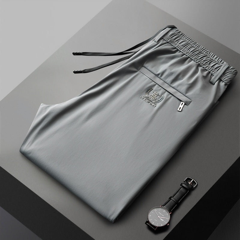 【40-115kg】Nuevos pantalones elásticos de seda helada para primavera y verano 2025._4056891