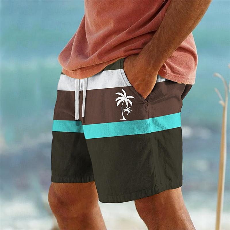 【Ofertă de vară】Pantaloni de baie bărbați 2025, stilati, cu imprimeu multicolor_4045181