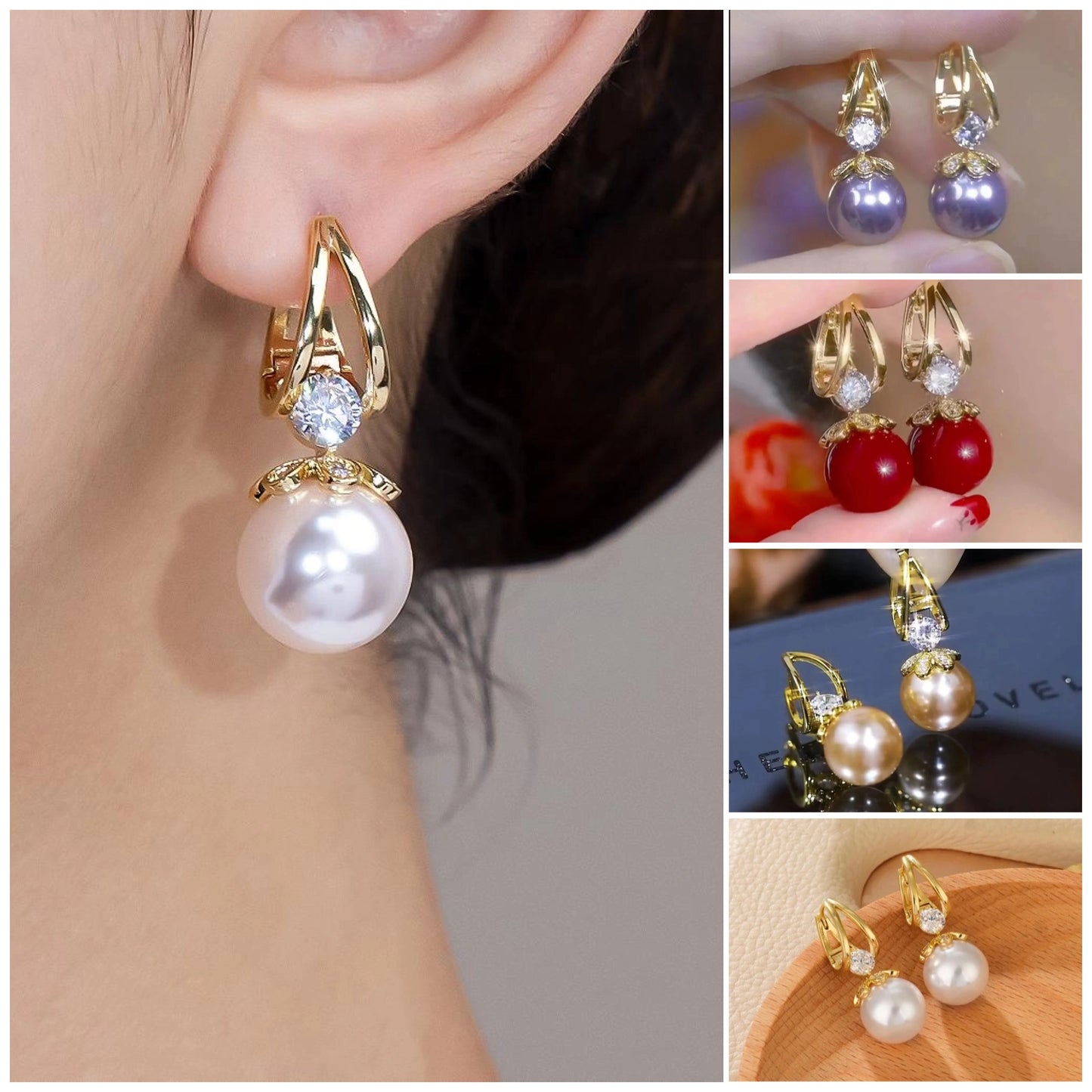 đăCompre uno y llĂ©vese otro gratisă Nuevo estilo 2025 â Pendientes elegantes con perlas