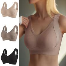 đ50% de descuentoăPack 4ăâ¤ď¸ Sujetador sin aros y sin costuras, algodĂłn Tencel natural, cĂłmodo y antibacteriano