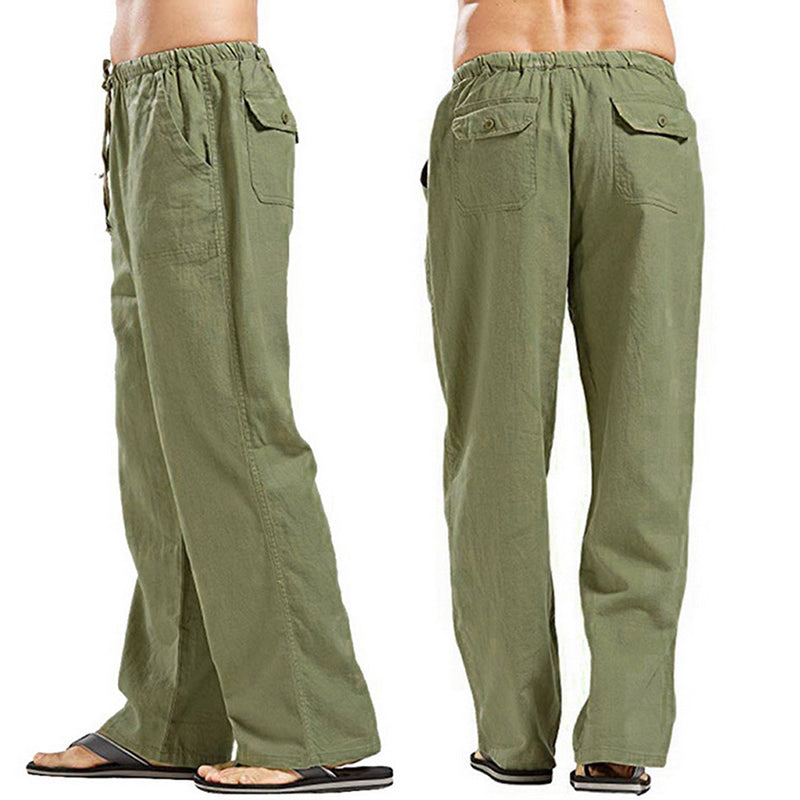 【S-5XL】Pantaloni casual pentru bărbați din bumbac – croială lejeră, material moale și respirabil