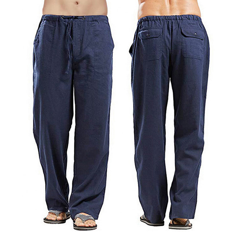 【S-5XL】Pantaloni casual pentru bărbați din bumbac – croială lejeră, material moale și respirabil