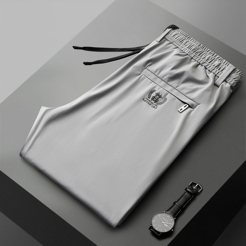【40-115kg】Nuevos pantalones elásticos de seda helada para primavera y verano 2025._4056891