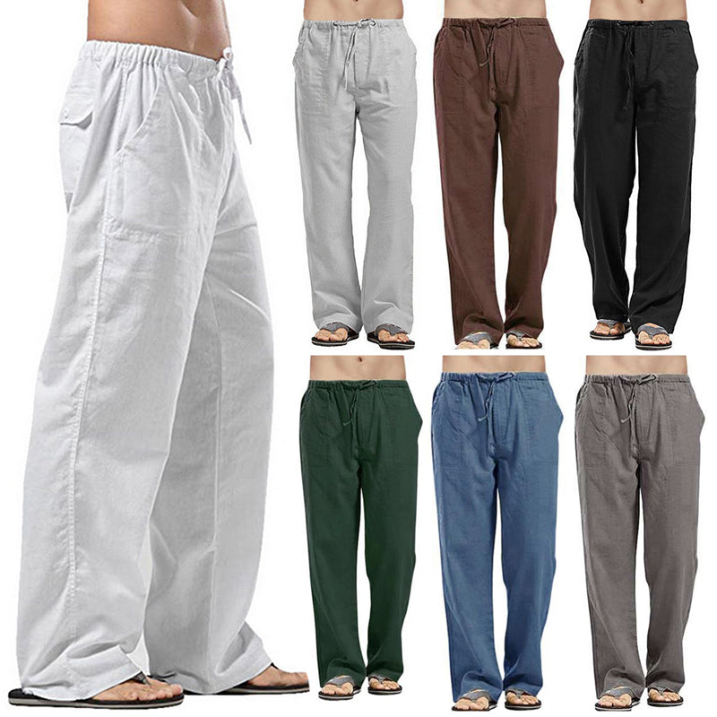 【S-5XL】Pantaloni casual pentru bărbați din bumbac – croială lejeră, material moale și respirabil