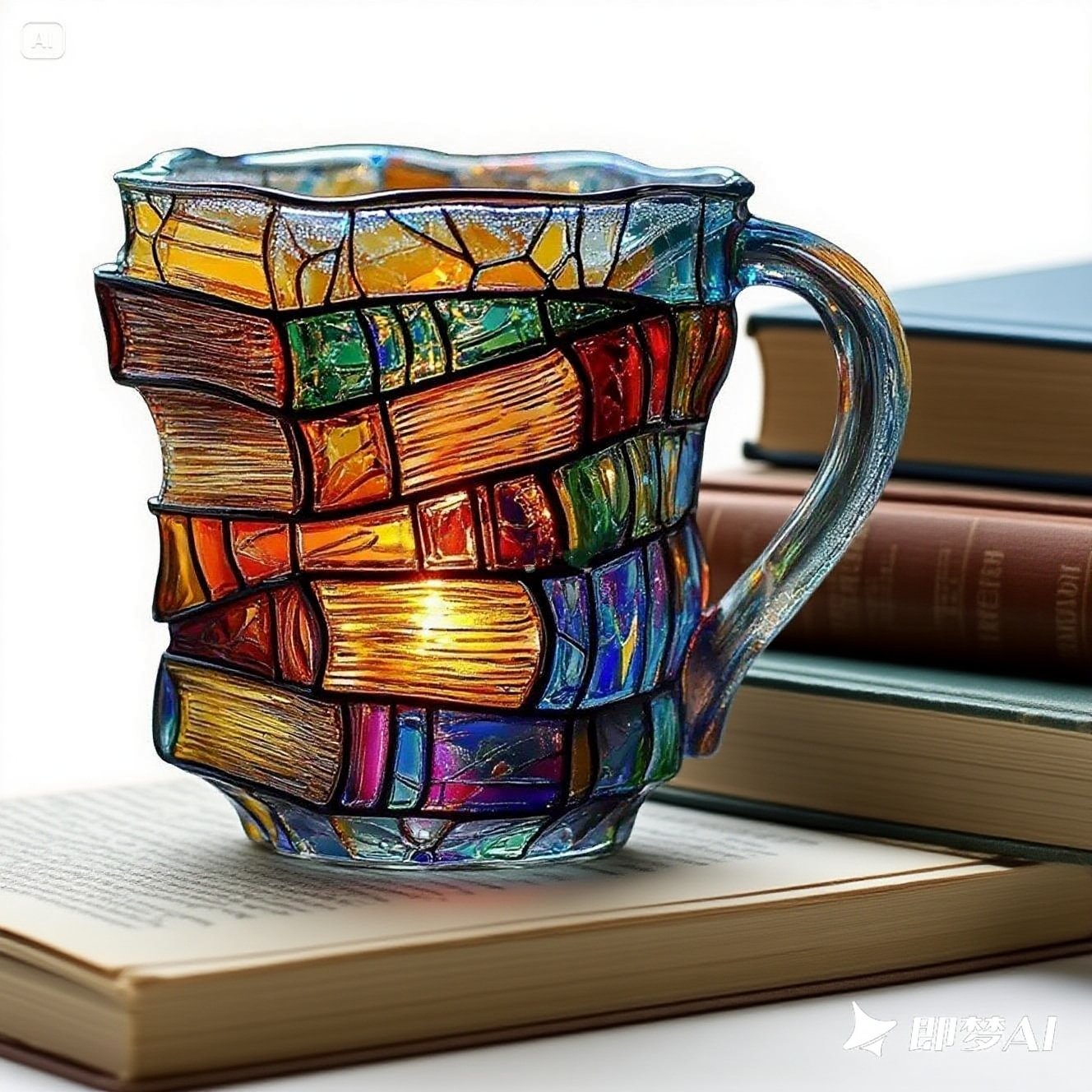 Cană ceramică 3D în formă de carte. Design artistic – reducere 50%!_4065988