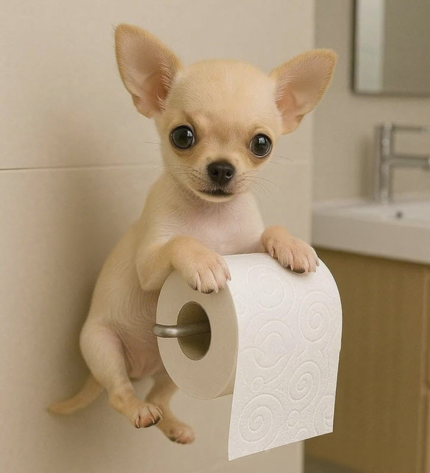 🐕Uroczy uchwyt na papier toaletowy z motywem szczeniaka