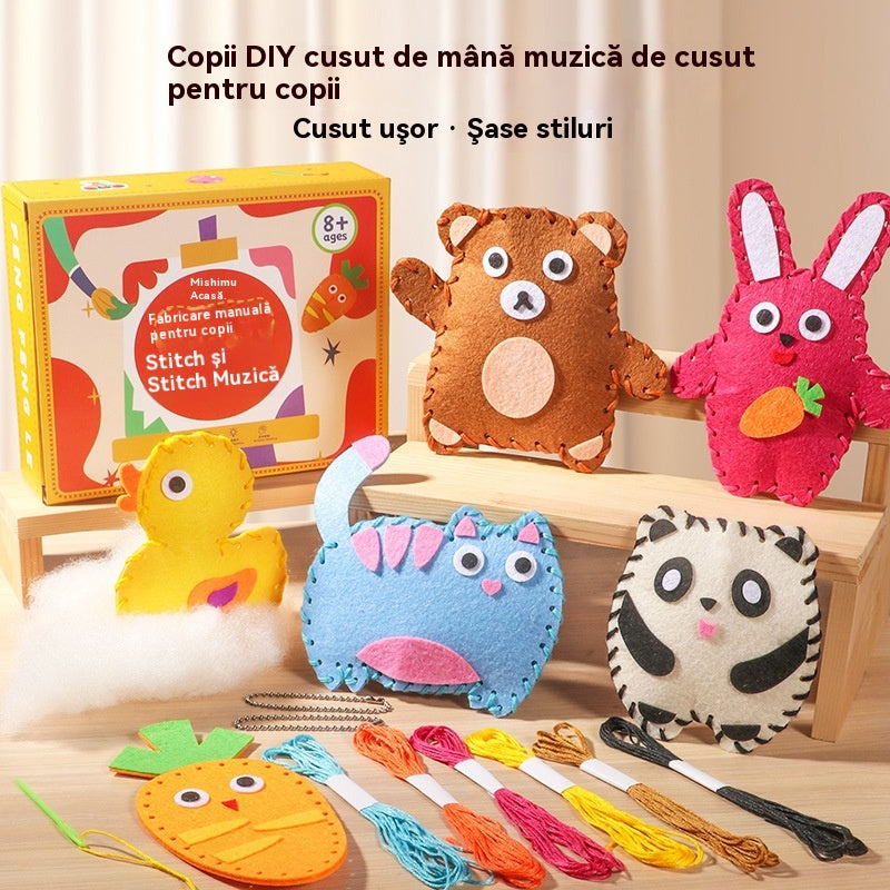 【Cumpărați 1, primiți 1 gratuit】 Kit de cusut DIY, lucrat manual, interesant pentru copii