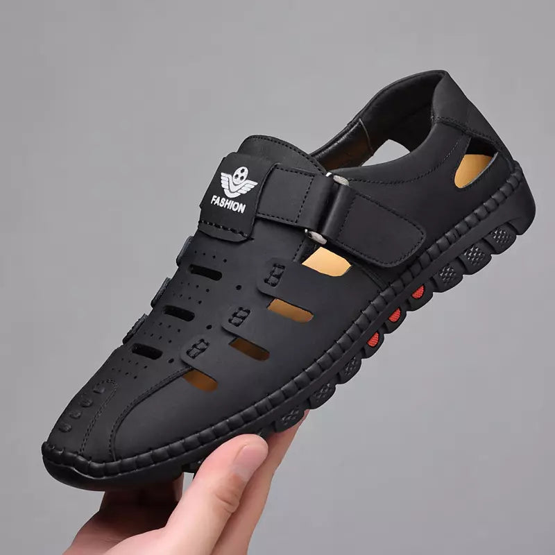 【38-44】2025 verano nuevos zapatos casuales huecos transpirables para hombres suela suave_4056821