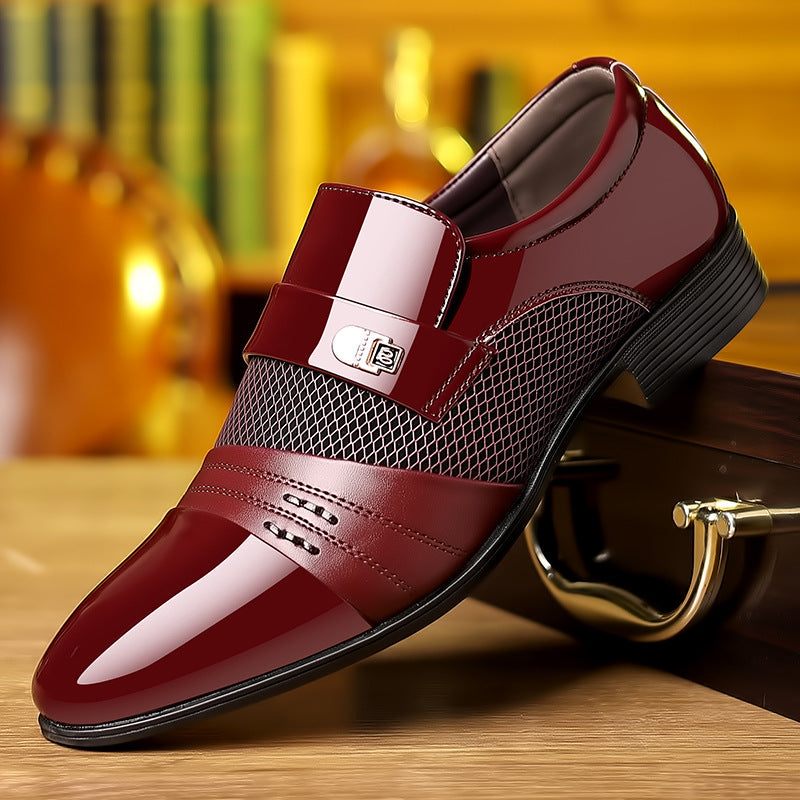 【50% TANIEJ! 】Stylowe, łączone buty skórzane dla mężczyzn – 3 kolory!