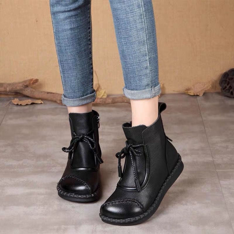 ✨ Stylowe botki jesienne 35-40 – naturalna skóra i modny vintage look