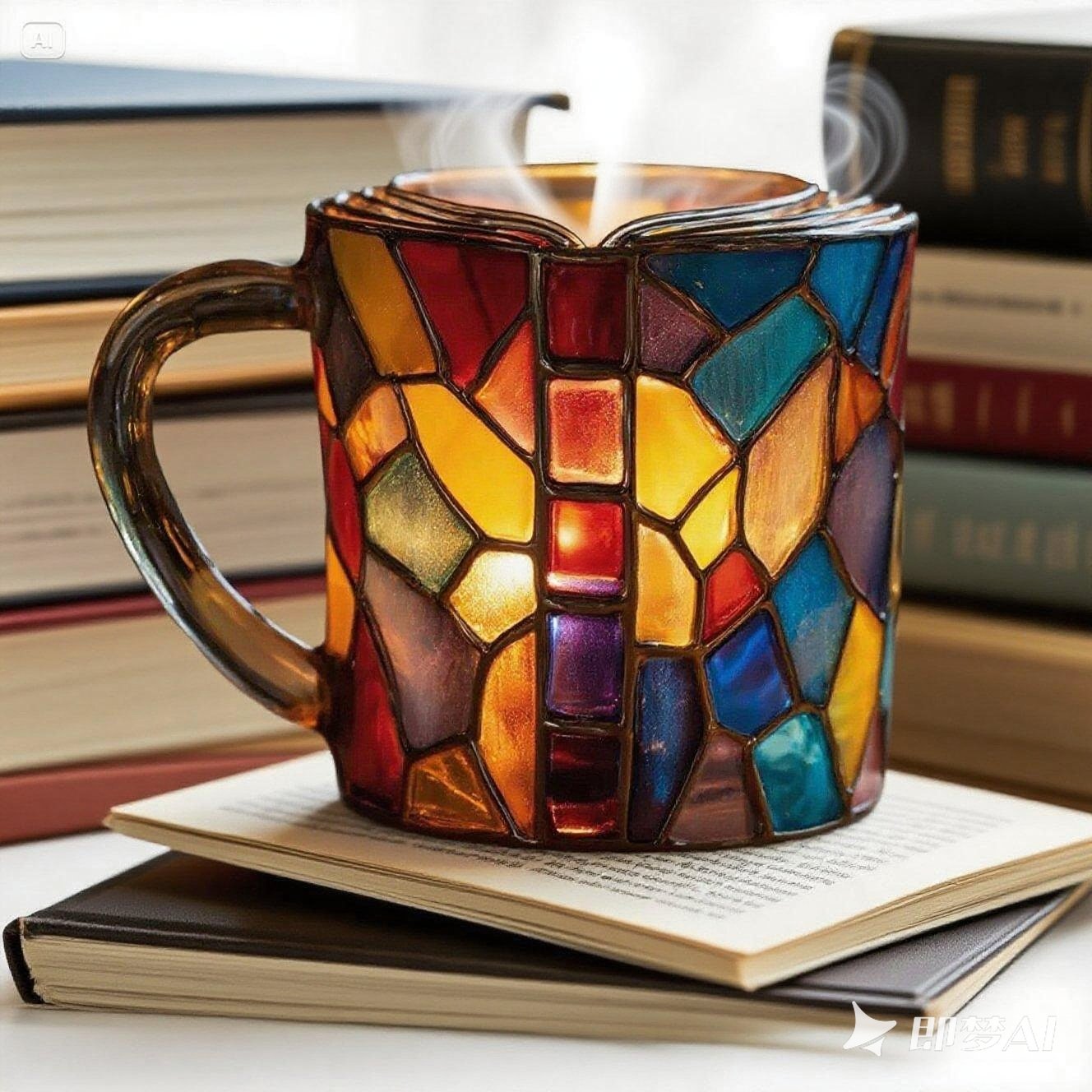 Cană ceramică 3D în formă de carte. Design artistic – reducere 50%!_4065988