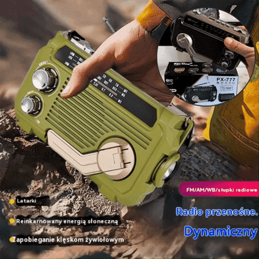 Przenośna latarka survivalowa – radio AM i LED, teraz za pół ceny._4064632