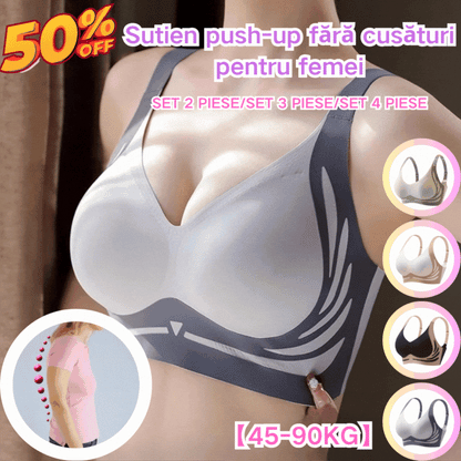 🌸 4 sujetadores cómodos y sin aros – soporte ligero y ajuste ideal 40-85KG