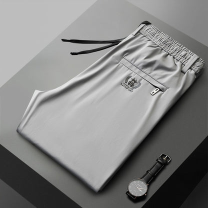 【40-115kg】Nuevos pantalones elásticos de seda helada para primavera y verano 2025._4056891