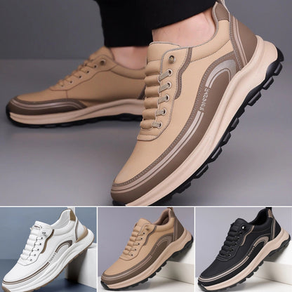 【Cumpărați 1 și primiți 1 gratuit】[39-45]Pantofi sport din piele rezistentă la apă și murdărie, cu talpă moale pentru confort maxim_4052506