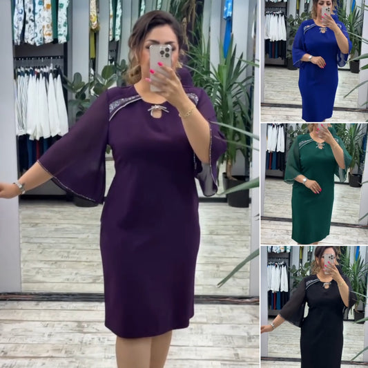 🔥【Ofertă limitată în timp】💋【S-5XL】👗 Noua rochie de modă, design clasic, elegant și simplu