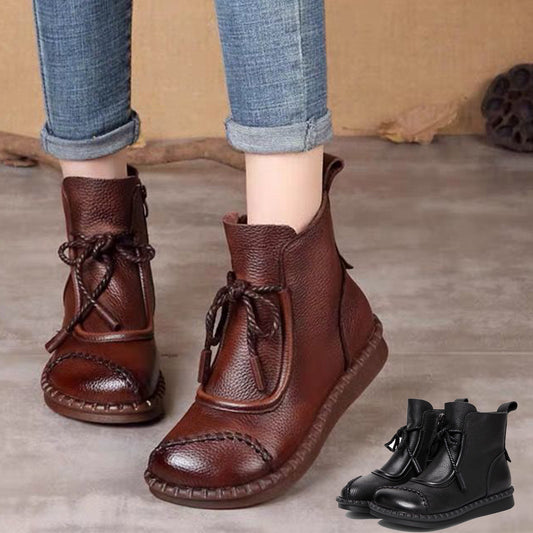 ✨ Stylowe botki jesienne 35-40 – naturalna skóra i modny vintage look