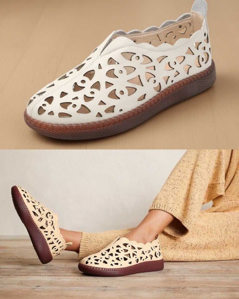 【Promoție limitată】【35–42】Pantofi retro de damă 2025 – respirabili, cu vârf rotund, stil clasic și confortabil_4043918