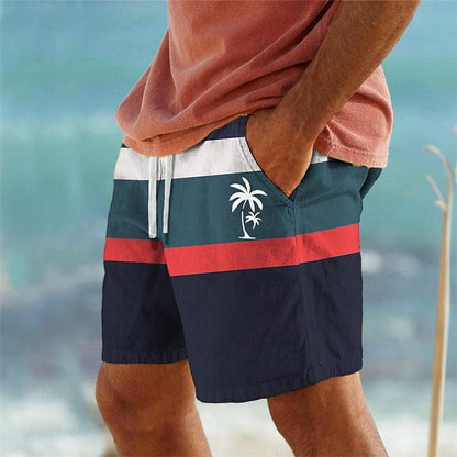 【Ofertă de vară】Pantaloni de baie bărbați 2025, stilati, cu imprimeu multicolor_4045181