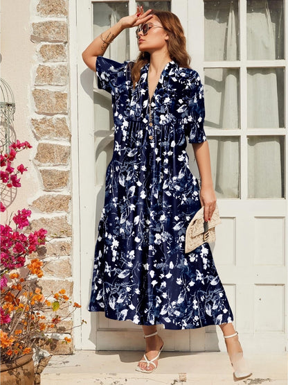 【S-3XL】Rochie Nouă de Damă 2025 cu Imprimeu la Modă și Buzunare  Stil Casual & Lejer  Must-Have Vara_4045769