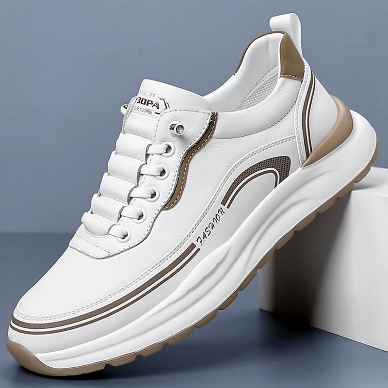 【Cumpărați 1 și primiți 1 gratuit】[39-45]Pantofi sport din piele rezistentă la apă și murdărie, cu talpă moale pentru confort maxim_4052506