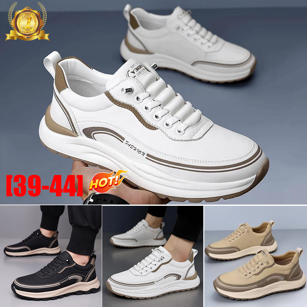 【Cumpărați 1 și primiți 1 gratuit】[39-45]Pantofi sport din piele rezistentă la apă și murdărie, cu talpă moale pentru confort maxim_4052506
