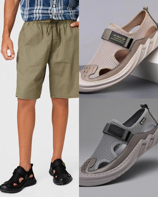 【39-47】Sandale de vară pentru bărbați, casual, respirabile, cu talpă moale din plasă_4045206