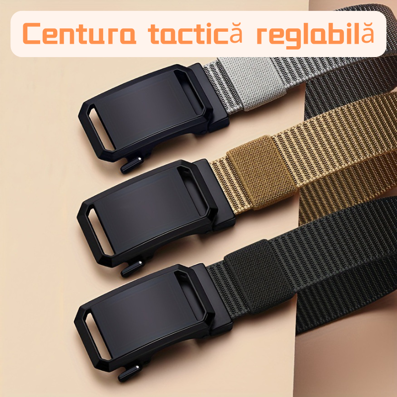 🔥【Cumpărați 1 și primiți 1 gratuit】🔥Curea de pânză din nailon cu cataramă automată pentru bărbați, la modă, în aer liber