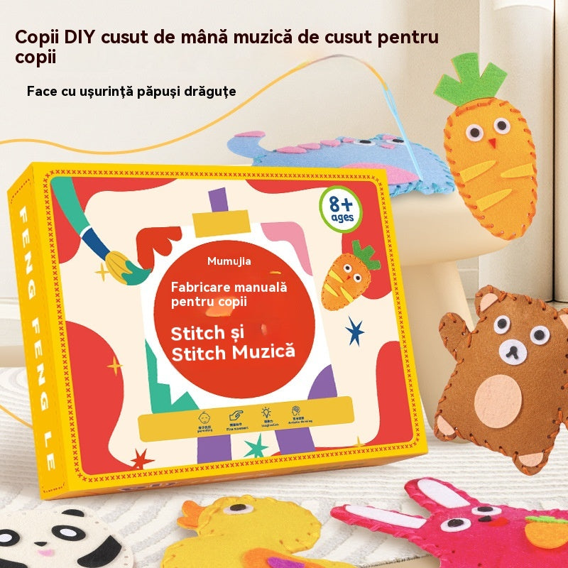 【Cumpărați 1, primiți 1 gratuit】 Kit de cusut DIY, lucrat manual, interesant pentru copii