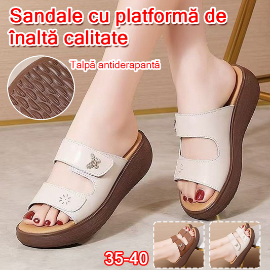 ✨💖【35-40】2025 Sandale pentru femei în stil nou, cu talpă groasă, respirabile și antiderapante